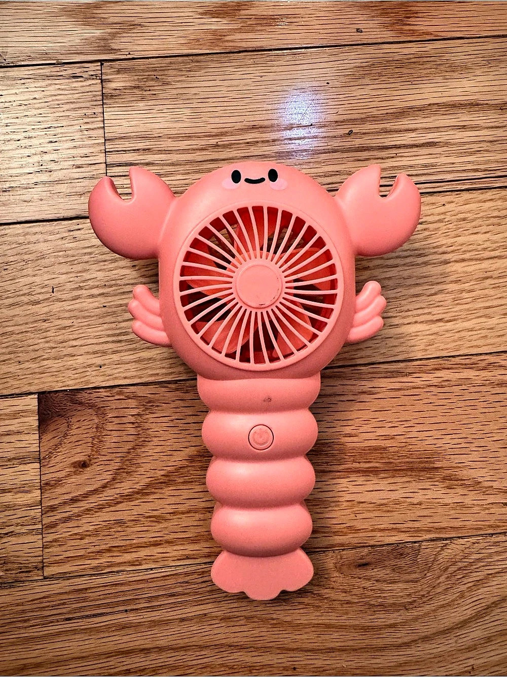 New Pink Lobster Handheld Portable Fan Cute Kids Personal Mini Fan